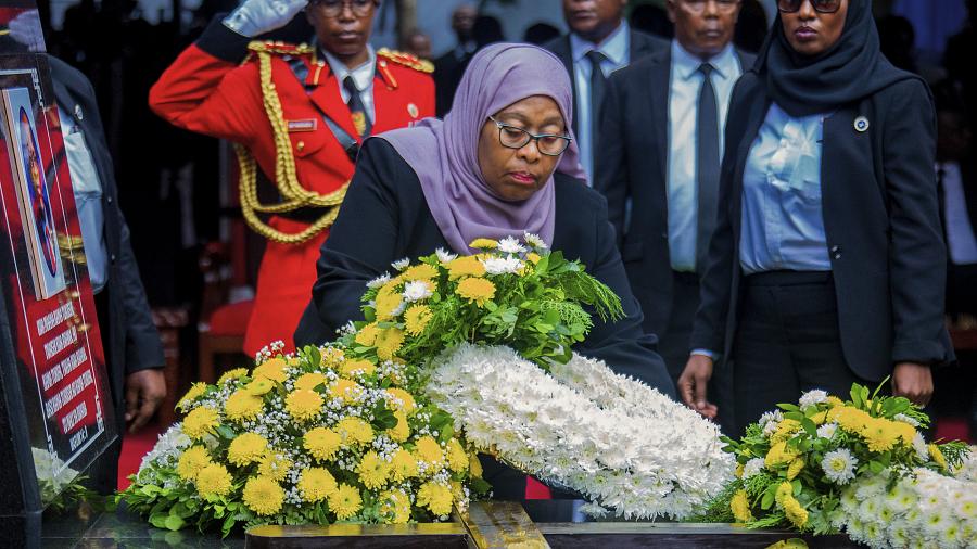 Tanzania's late president John Magufuli was laid to rest Friday
