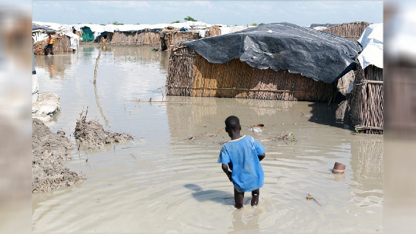 Heavy flooding has affected 500,000 people in central South Sudan