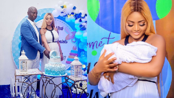 Regina Daniels and billionaire husband, Ned Nwoko, hold naming ceremony for their son