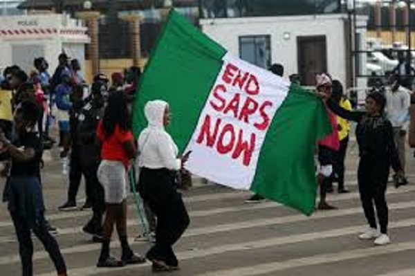 Some Nigerian protestors