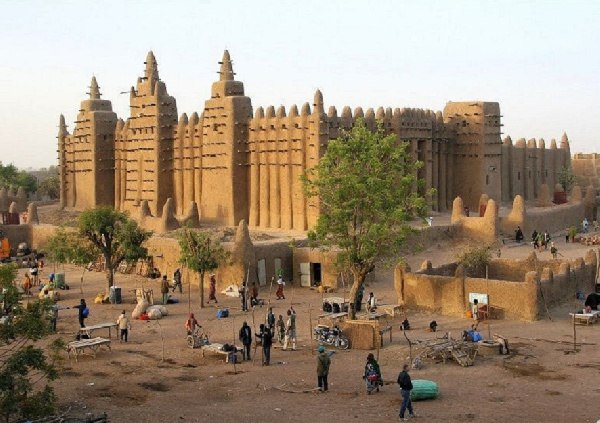 The Djenne mosque in Mali, a symbol of the country's historic significance in Africa