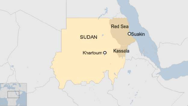 The violence broke out following the sacking of the governor of neighbouring Kassala State