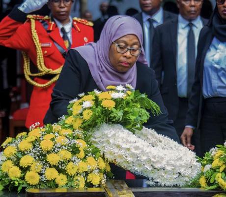 Tanzania's late president John Magufuli was laid to rest Friday