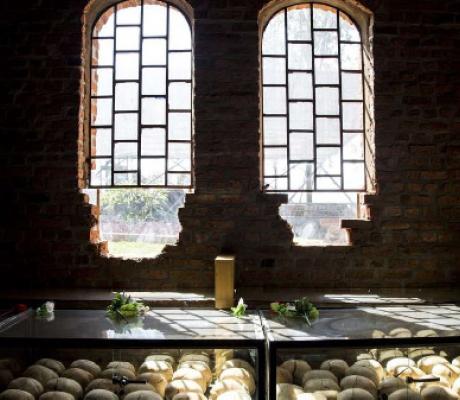 A picture taken on March 22, 2019 shows skulls of victims of the 1994 genocide against the Tutsi