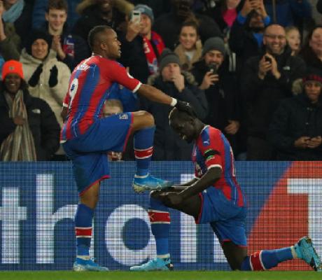 Ayew handed Palace the maximum points in the 23rd minute