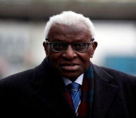 Former President of IAAF, Lamine Diack in Paris