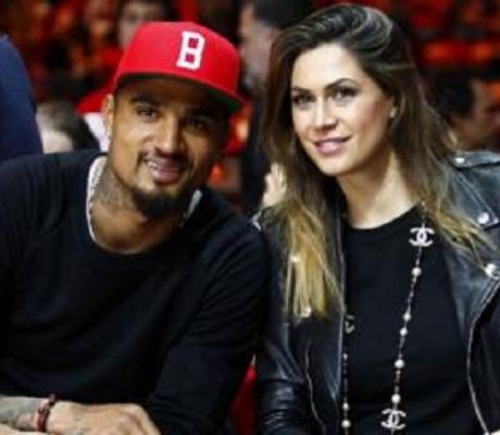 Kevin-Prince Boateng and wife Melissa Satta