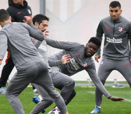 Partey was among the Rojiblancos that trained on Saturday ahead of a potential La Liga return