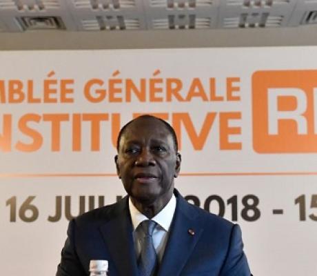 Preliminary results which show the current President Alassane Ouattara leading the polls