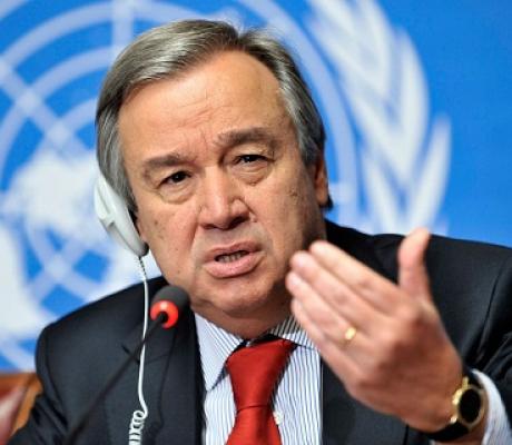 The secretary-general reiterated his call on all armed groups to lay down their weapons