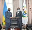 South African High Commissioner-Designate Mandisi Bongani Mabuto Mpahlwa with Rwanda's Foreign Affai