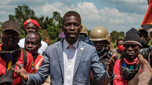 Ugandan musician-turned-politician Robert Kyagulanyi, also known as Bobi Wine, SUMY SADURNI | AFP