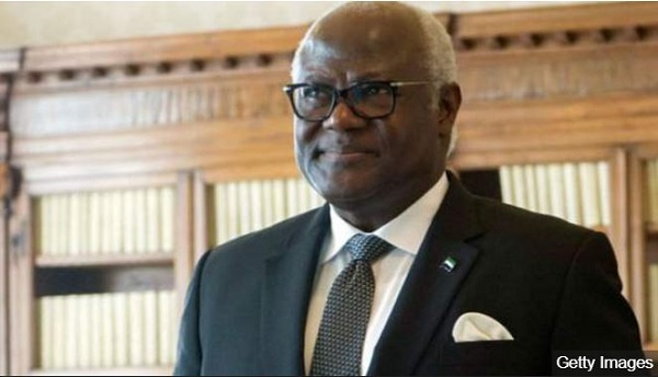 Ernest Bai Koroma was president from 2007 to 2018