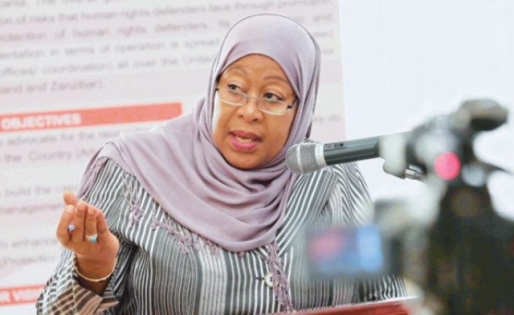 President Samia Suluhu Hassan (file photo).