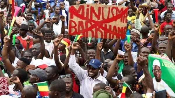 Thousands took to the streets to celebrate the coup