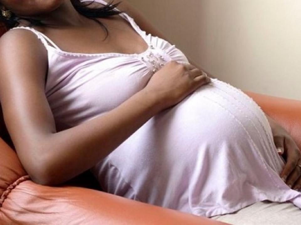 A pregnant woman