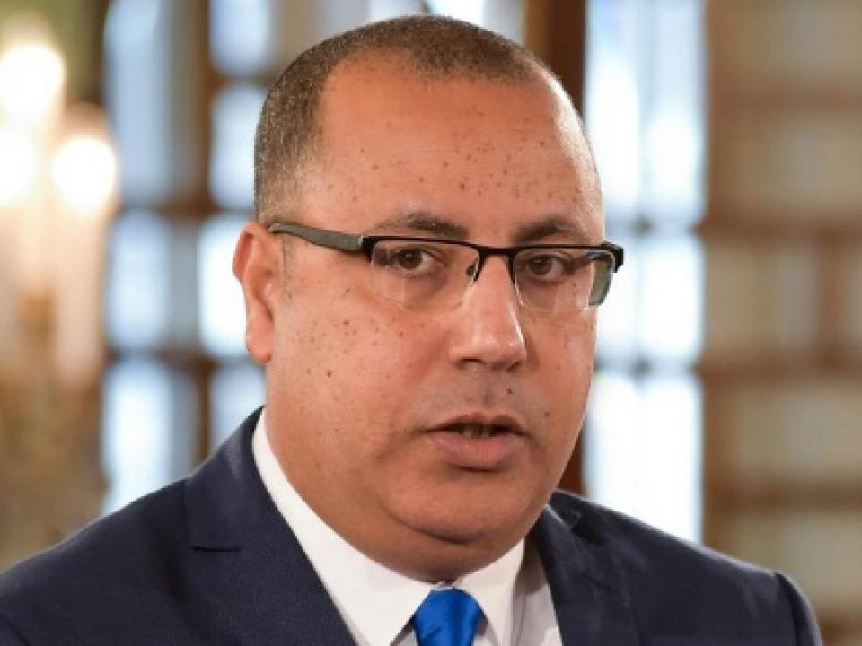 Hichem Mechichi, pictured in February 2020, now has a month to form a government