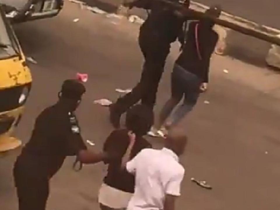 Local media reports that the policemen had fired live ammunition at protesters