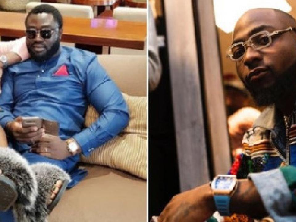 Mercy Johnson and husband(L) and Davido