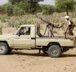 A convoy of Sudanese security forces deploy during a rally in al-Geneina, PHOTO | AFP