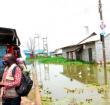 A flooded neighbourhood at Lambu Landing Site in Masaka District