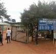 People pictured at the main extrance of Gombe General Hospital