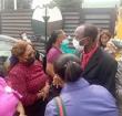Some of the parents during the protest