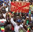 Thousands took to the streets to celebrate the coup